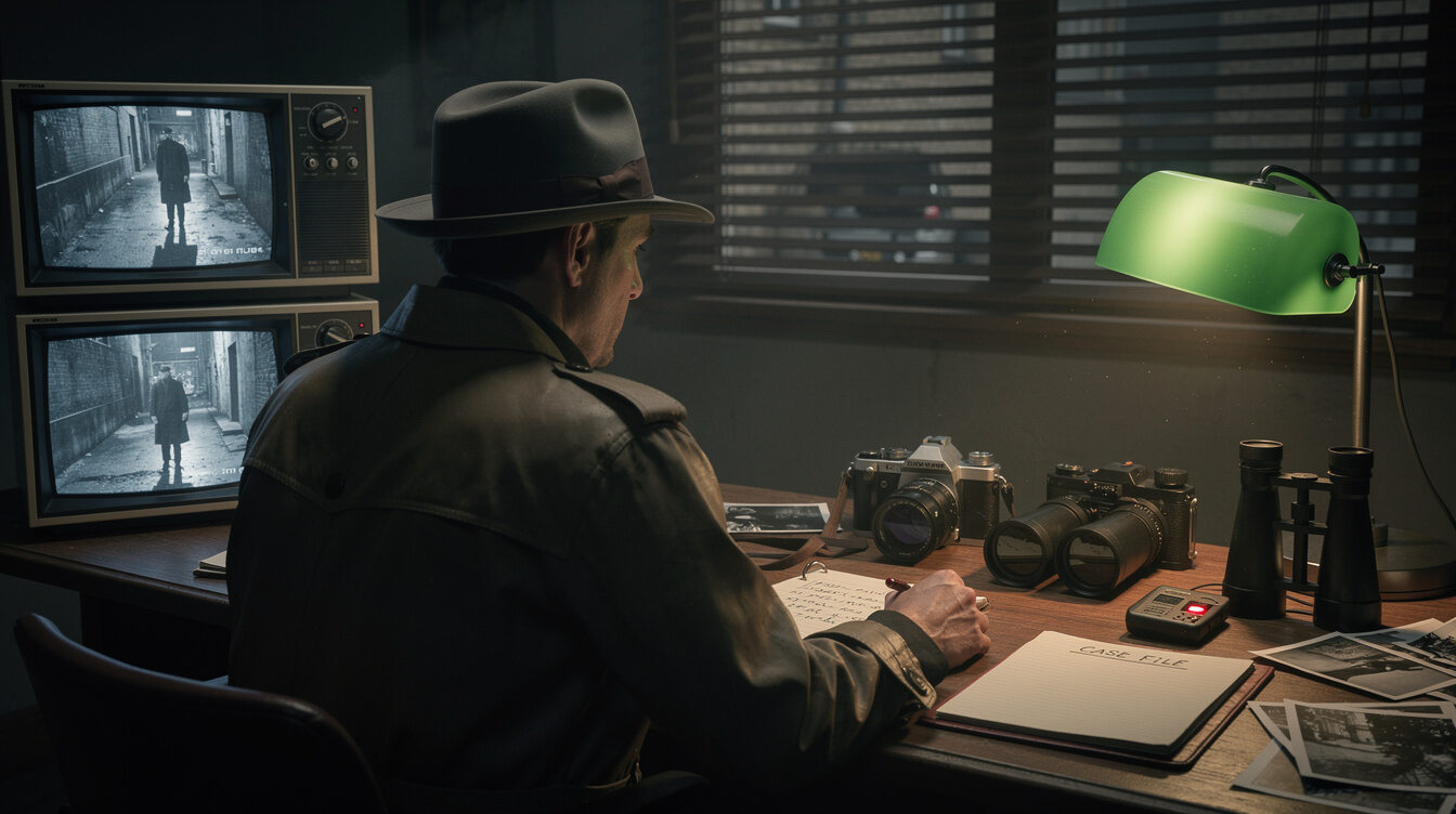 private detective working
